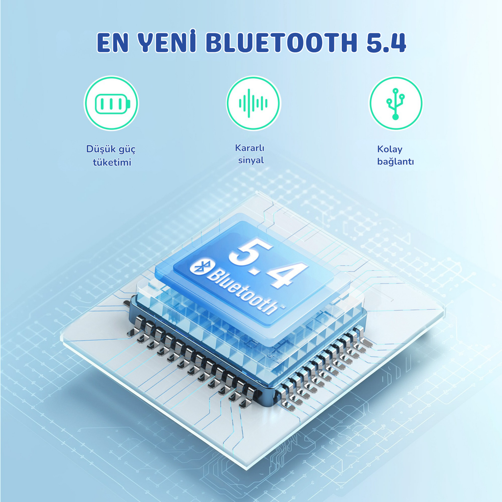 iClever BTH22 Çocuk Bluetooth Kulaklık – Mavi