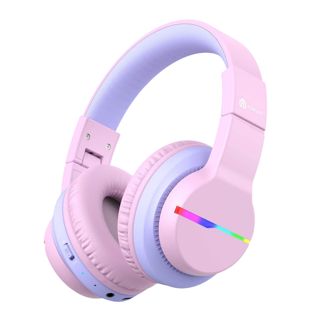 iClever BTH12 Çocuk Bluetooth Kulaklık – Pembe