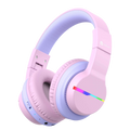 iClever BTH12 Çocuk Bluetooth Kulaklık – Pembe