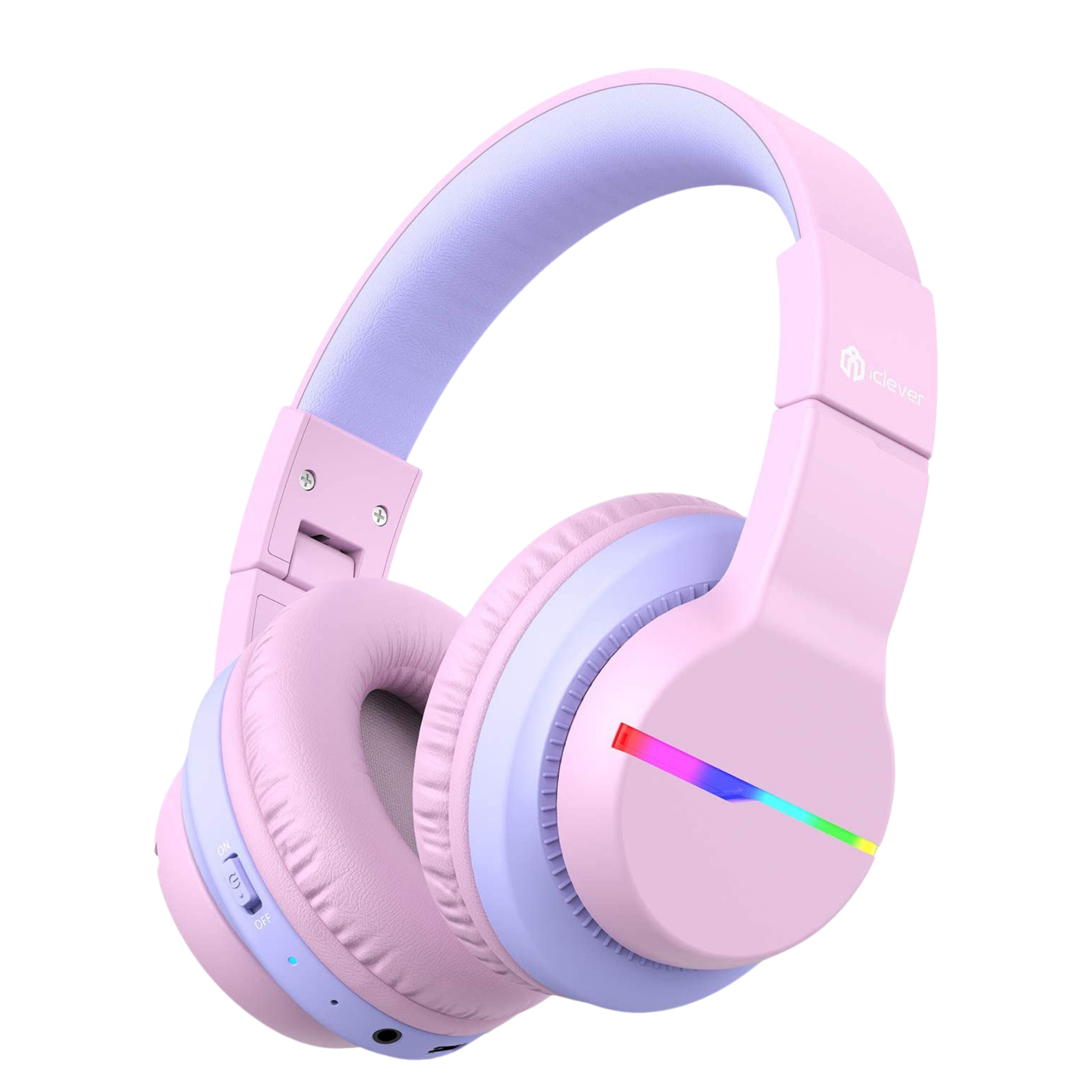 iClever BTH12 Çocuk Bluetooth Kulaklık – Pembe