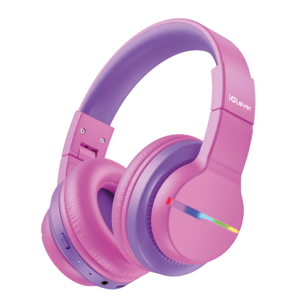 iClever BTH12 Çocuk Bluetooth Kulaklık – Sıcak Pembe