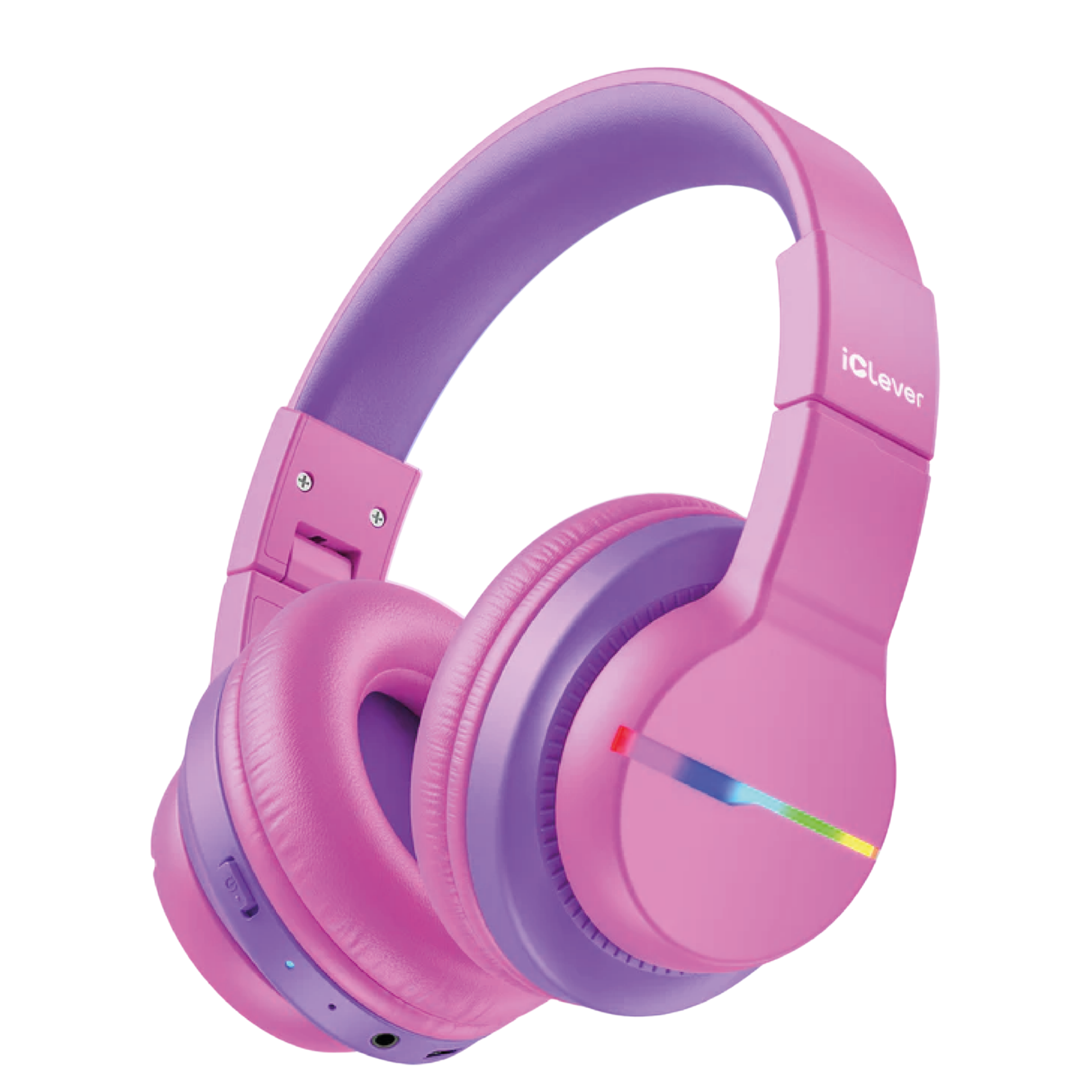 iClever BTH12 Çocuk Bluetooth Kulaklık – Sıcak Pembe