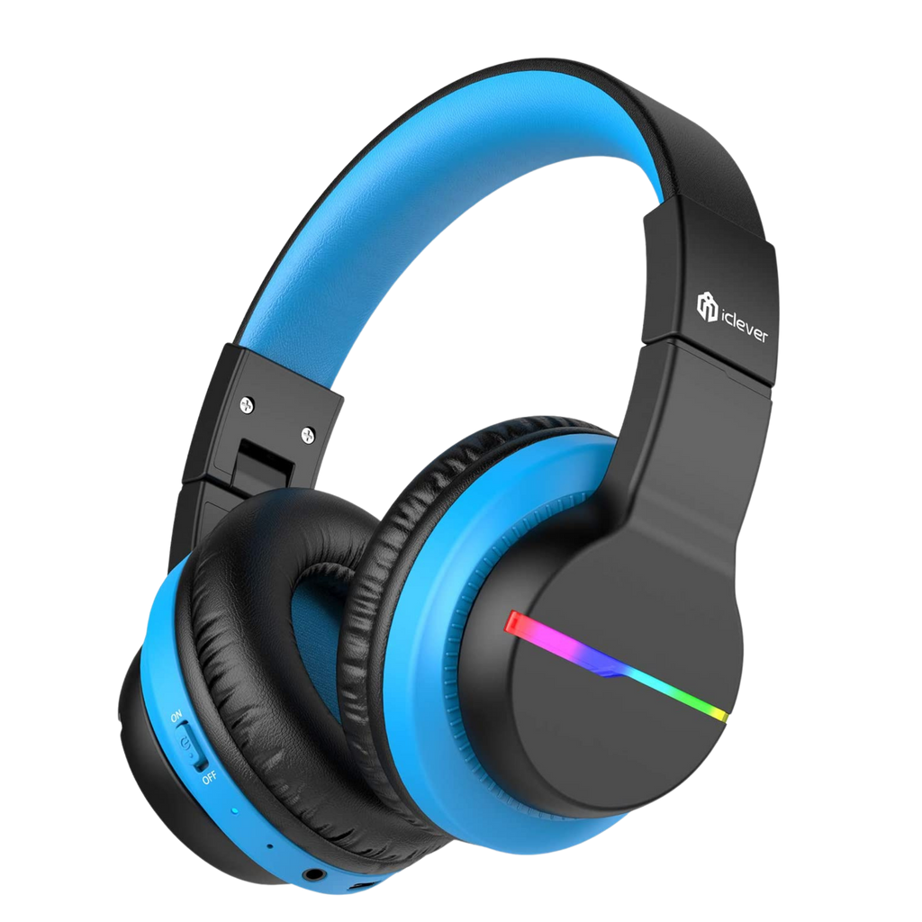 iClever BTH12 Çocuk Bluetooth Kulaklık – Siyah & Mavi
