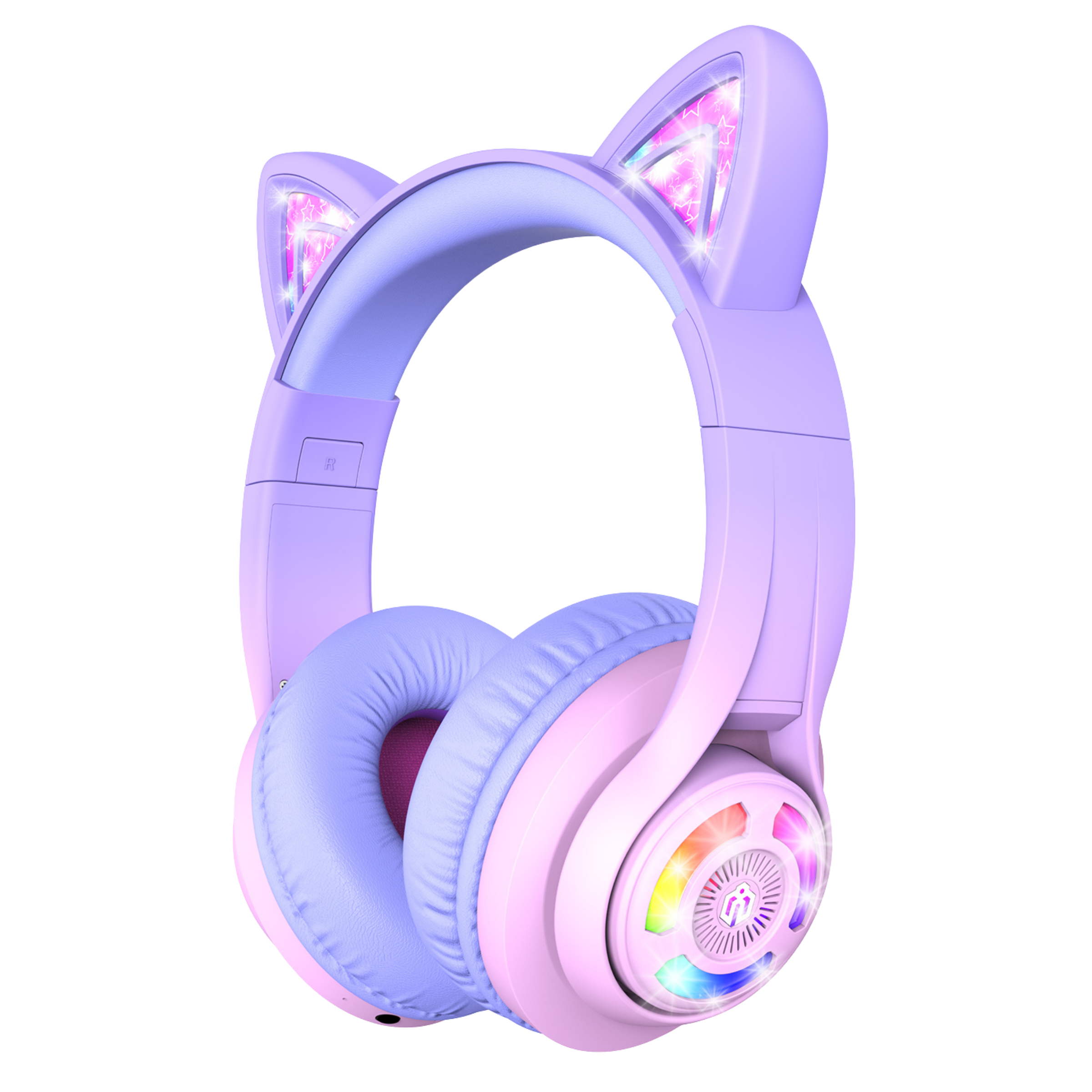 iClever BTH13 Çocuk Bluetooth Kedi Kulaklık – Gradyan Pembe