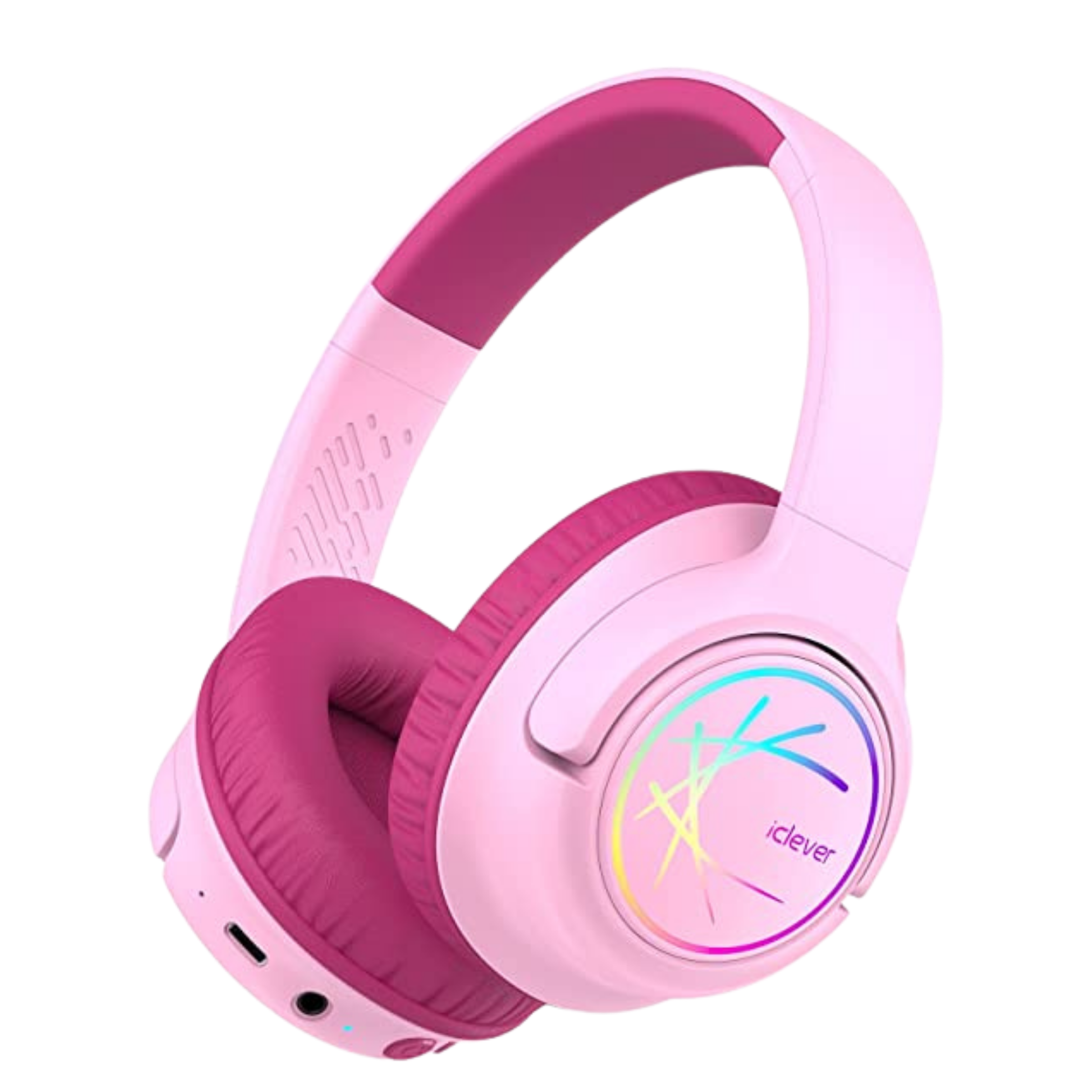 iClever BTH18 Çocuk Bluetooth Kulaklık – Pembe